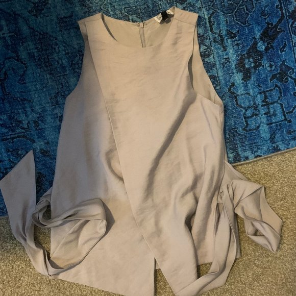 Lavender Tie-Front Shirt - Picture 4 of 7